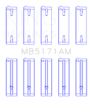 King Engine Bearings Mazda FS-DE L4/FP L4/FS L4  DOHC 16 Valve Main Bearing Set - Size STD-2