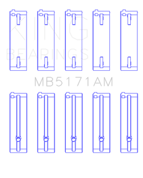 King Engine Bearings Mazda FS-DE L4/FP L4/FS L4  DOHC 16 Valve Main Bearing Set - Size STD - 0