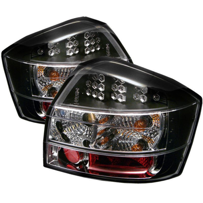 Spyder Audi A4 02-05 LED Tail Lights Black ALT-YD-AA402-LED-BK - 0