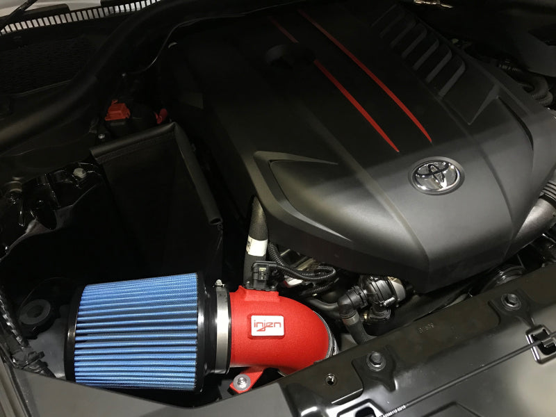 Injen 2020 Toyota Supra L6-3.0L Turbo (A90) SP Cold Air Intake System - Wrinkle Red - 0