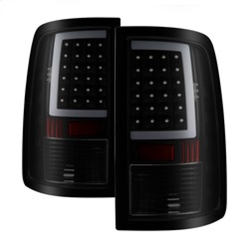 xTune 13-18 Dodge Ram 1500 (LED Model Only) LED Tail Lights - Blk Smk (ALT-ON-DRAM13V2-LBLED-BSM) - 0