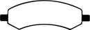 EBC 06-09 Chrysler Aspen 4.7 Yellowstuff Front Brake Pads-6