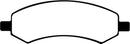 EBC 06-09 Chrysler Aspen 4.7 Ultimax2 Front Brake Pads-5