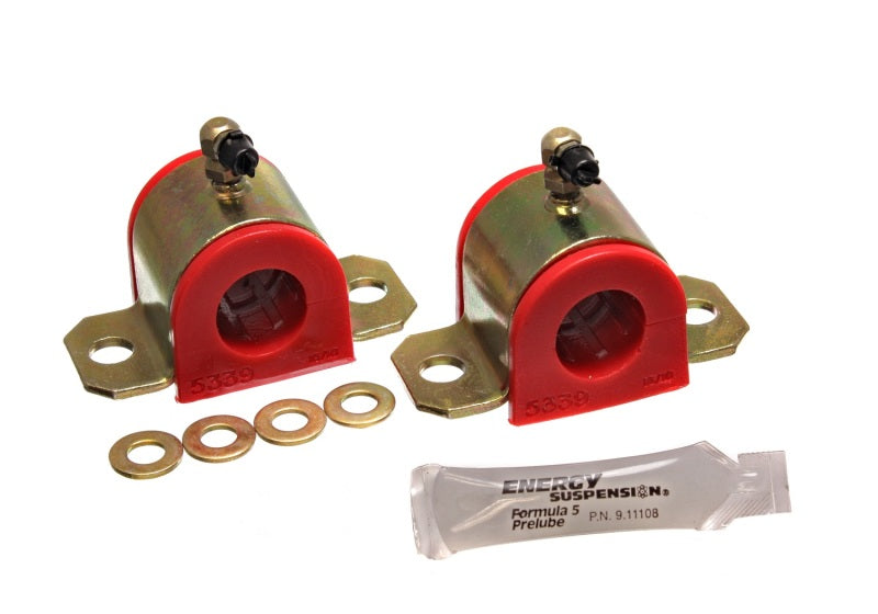 Energy Suspension 03-06 Toyota Corolla/Matrix Red 24mm Front Sway Bar Bushing Set (Greaseable Frame - 0