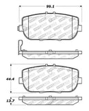 StopTech OE Fit Rear Sport Brake Pads-9