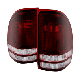 xTune Dodge Dakota 1997-2004 OEM Style Tail Lights -Red Smoked ALT-JH-DDAK97-OE-RSM - 0