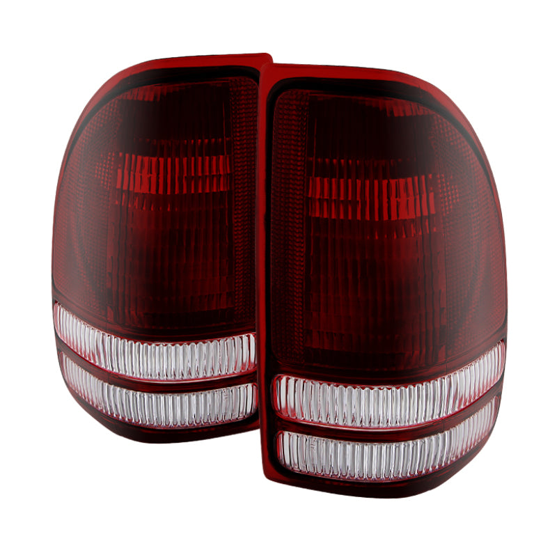 Xtune Dodge Dakota 1997-2004 OEM Style Tail Lights -Red Smoked ALT-JH-DDAK97-OE-RSM - 0