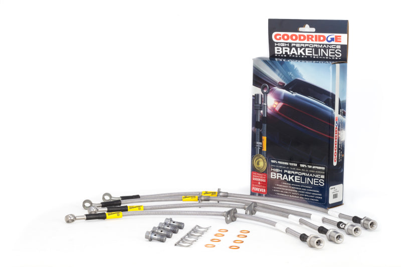 Goodridge 15-16 Subaru STi (w/ Brembo Calipers) Stainless Steel Brake Line Kit - 0