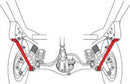 SPC Performance 91-97 Toyota Landcruiser Rear Lower Control Arms (Pair)-2