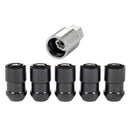 McGard Wheel Lock Nut Set - 5pk. (Cone Seat) 1/2-20 / 3/4 &13/16 Dual Hex / 1.46in. Length - Black-7