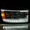 AlphaRex 06-08 Dodge Ram 1500HD NOVA LED Proj Headlights Plank Style Blk w/Seq Signal/DRL/Amber LED-8