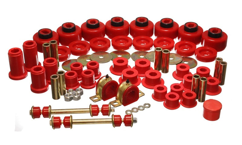 Energy Suspension 01-06 Chevy Silverado 4WD Red Hyper-flex Master Bushing Set - 0