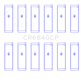 King Engine Bearings 05-12 Nissan VQ40DE 6 Cyl Rod Bearing Set - Size STD - 0