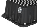 AFE Pro Series Engine Oil Pan Black w/Machined Fins; 11-16 Ford Powerstroke V8-6.7L (td)-8
