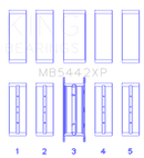 King 07-09 Mazdaspeed 3 L3-VDT MZR DISI (t) Duratec High Performance Main Bearing Set - Size STD-2