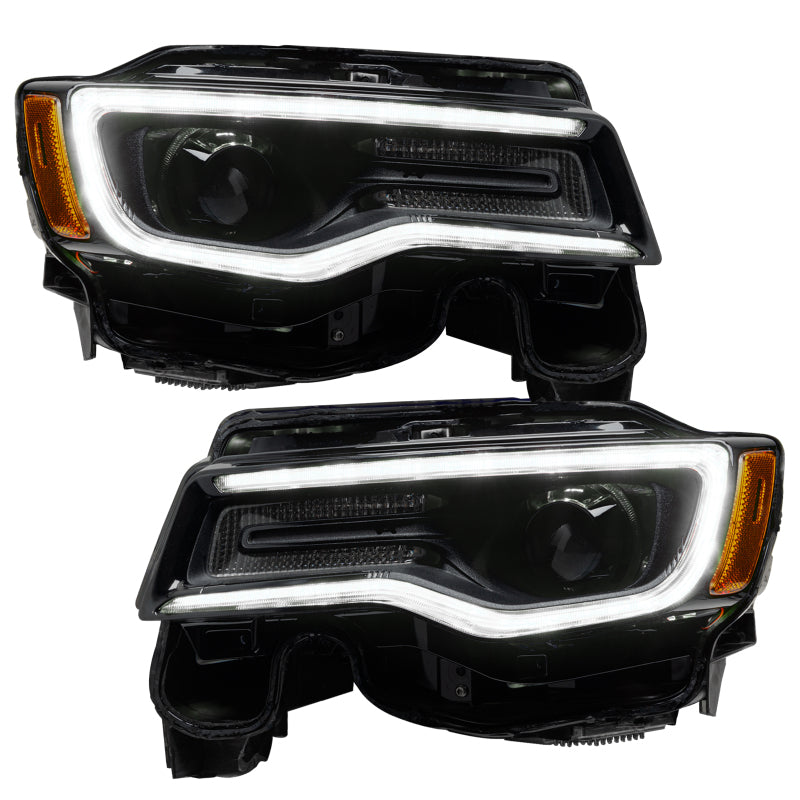 Oracle 14-21 Jeep Grand Cherokee Dynamic Headlight DRL Upgrade Kit - ColorSHIFT - Dynamic