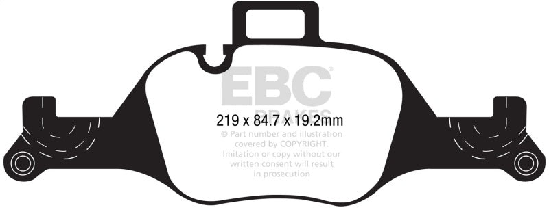 EBC 2017+ BMW 530 G30 Redstuff Front Brake Pads - 0