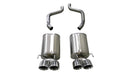 Corsa 2005-2007 Chevrolet Corvette (C6) 6.0L/6.2L Polished Xtreme Axle-Back Exhaust w/4.5in Tips-1