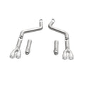 MagnaFlow Axle-Back, SS, 3in, Quad Split Rear 3.5 Tips 2015 Dodge Challenger incl SRT Hellcat-38