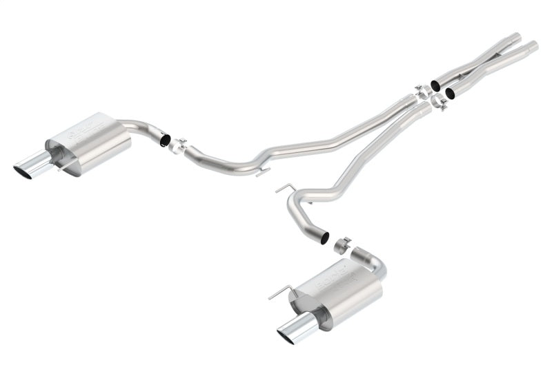 Borla Atak S Cat-Back 15-17 Ford Mustang GT 5.0L V8 MT/AT 2.5in pipe 4in tip - 0