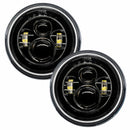 Oracle 7in High Powered LED Headlights - Black Bezel - Green-3