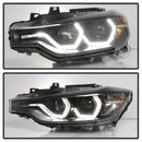 Spyder 12-14 BMW F30 3 Series 4DR Projector Headlights - Black PRO-YD-BMWF3012-AFSHID-BK-8