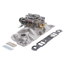 Edelbrock Manifold And Carb Kit Performer Eps Small Block Chevrolet 1957-1986 Natural Finish-12