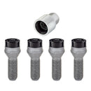 McGard Wheel Lock Bolt Set - 4pk. (Cone Seat) M14X1.5 / 17mm Hex / 31.0mm Shank Length - Black-4