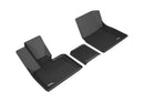 3D MAXpider 2014-2019 BMW I3 Kagu 1st Row Floormat - Black-1