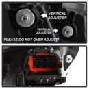 xTune Infiniti G37 Coupe (non-AFS) 08-15 Projector Headlights - Black PRO-JH-IG3708-2D-LB-BK-15