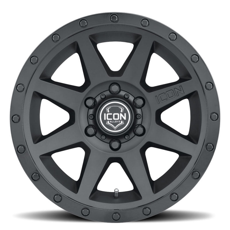 ICON Rebound 17x8.5 5x5 -6mm Offset 4.5in BS 71.5mm Bore Double Black Wheel - 0