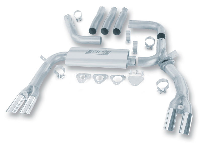 Borla 84-92 Chevrolet Camaro / Pontiac Trans Am 5.0L/5.7L V8 3in Adj SS Cat-Back Exhaust w/ Adapters - 0