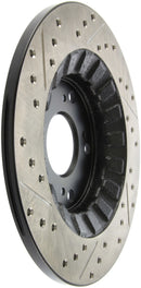 StopTech 00-09 S2000 Slotted & Drilled Left Rear Rotor-9