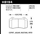 Hawk 2010 Camaro SS HP+ Street Rear Brake Pads-5