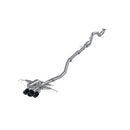 MBRP 17-22 Honda Civic Type R 2.0L T304 SS 3in Cat-Back w/Triple Center Outlet- Carbon Fiber Tips-1