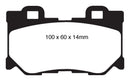 EBC 08-13 Infiniti FX50 5.0 Yellowstuff Rear Brake Pads-5