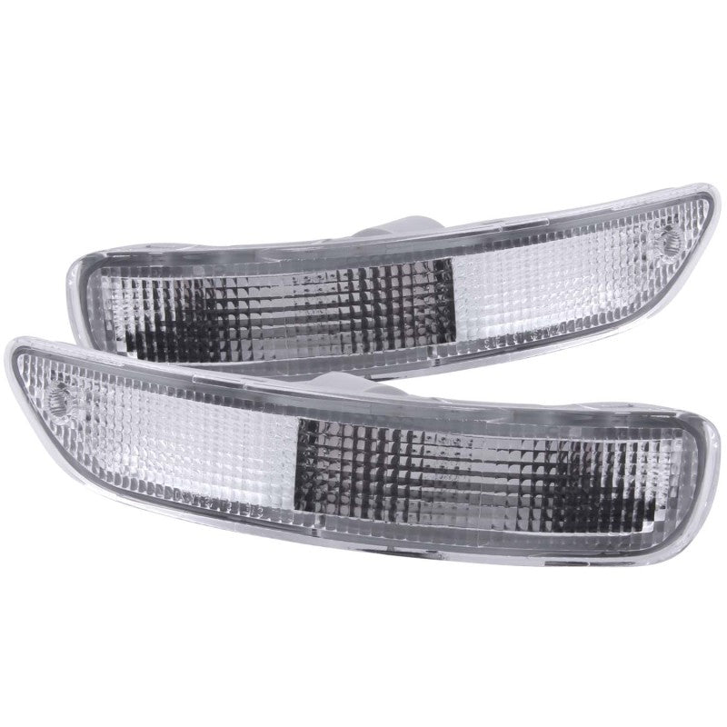 ANZO 1993-1997 Toyota Corolla Euro Parking Lights Chrome - 0