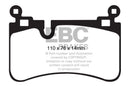 EBC 08-13 Mercedes-Benz C63 AMG (W204) 6.2 Yellowstuff Rear Brake Pads-4