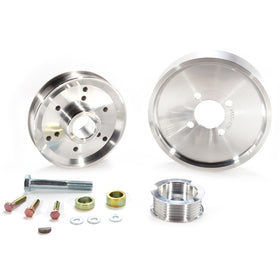 BBK 02-04 Mustang 4.6 GT Underdrive Pulley Kit - Lightweight CNC Billet Aluminum (3pc) - 0