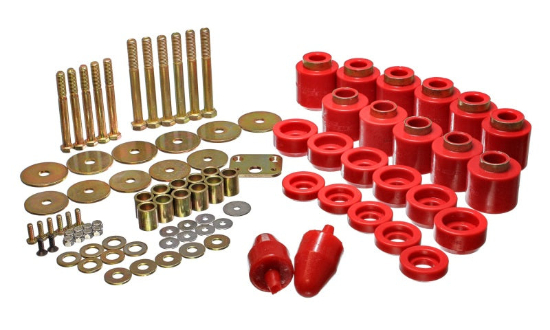 Energy Suspension 1in Body Lift Kit - Red - 0