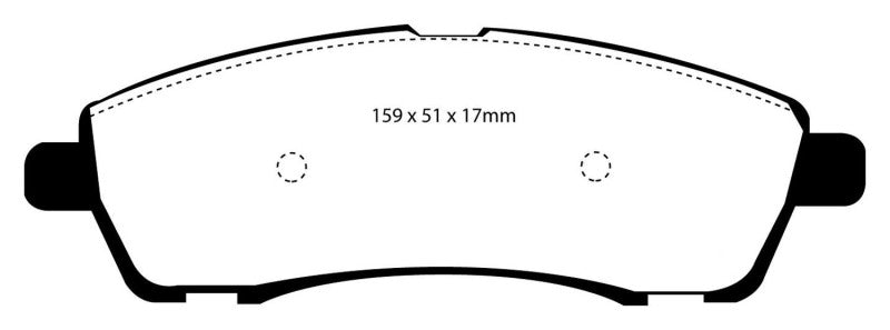 EBC 00-02 Ford Excursion 5.4 2WD Yellowstuff Rear Brake Pads