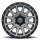 ICON Compression 17x8.5 6x5.5 0mm Offset 4.75in BS 106.1mm Bore Titanium Wheel-3