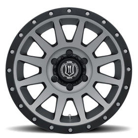 ICON Compression 18x9 5x150 25mm Offset 6in BS Titanium Wheel - 0