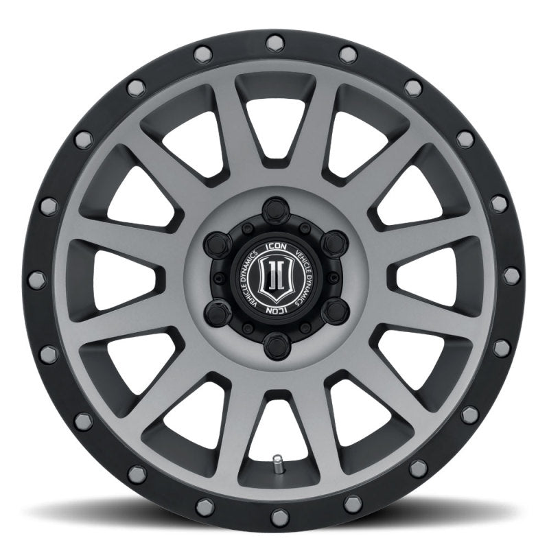 ICON Compression 18x9 5x150 25mm Offset 6in BS Titanium Wheel - 0