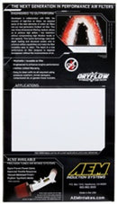 AEM Nissan 11in O/S L x 6.688in O/S W x 1.438in H DryFlow Air Filter-9