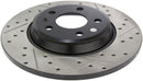 StopTech Power Slot 09-10 Audi A4/A4 Quattro / 08-10 A5 / 10 S4 Rear Left Drilled & Slotted Rotor-9