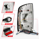 ANZO 15-21 Chevrolet Colorado Full LED Tail Lights w/ Red Lightbar Black Housing Clear Lens-15