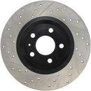 StopTech Power Slot 09-10 Audi A4/A4 Quattro / 08-10 A5 / 10 S4 Rear Left Drilled & Slotted Rotor-10