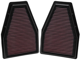 K&N Replacement Air Filter 12-13 Porsche 911 3.4L / 12 911 3.8L / 13 911 3.6L / 13 911 Carrera 3.8L - 0