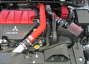 K&N 08-09 Mitsubishi Evo X Wrinkle Red Typhoon Short Ram Intake-4